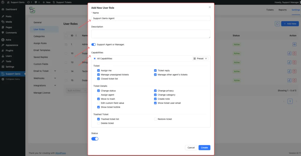 Create and Manage User Roles