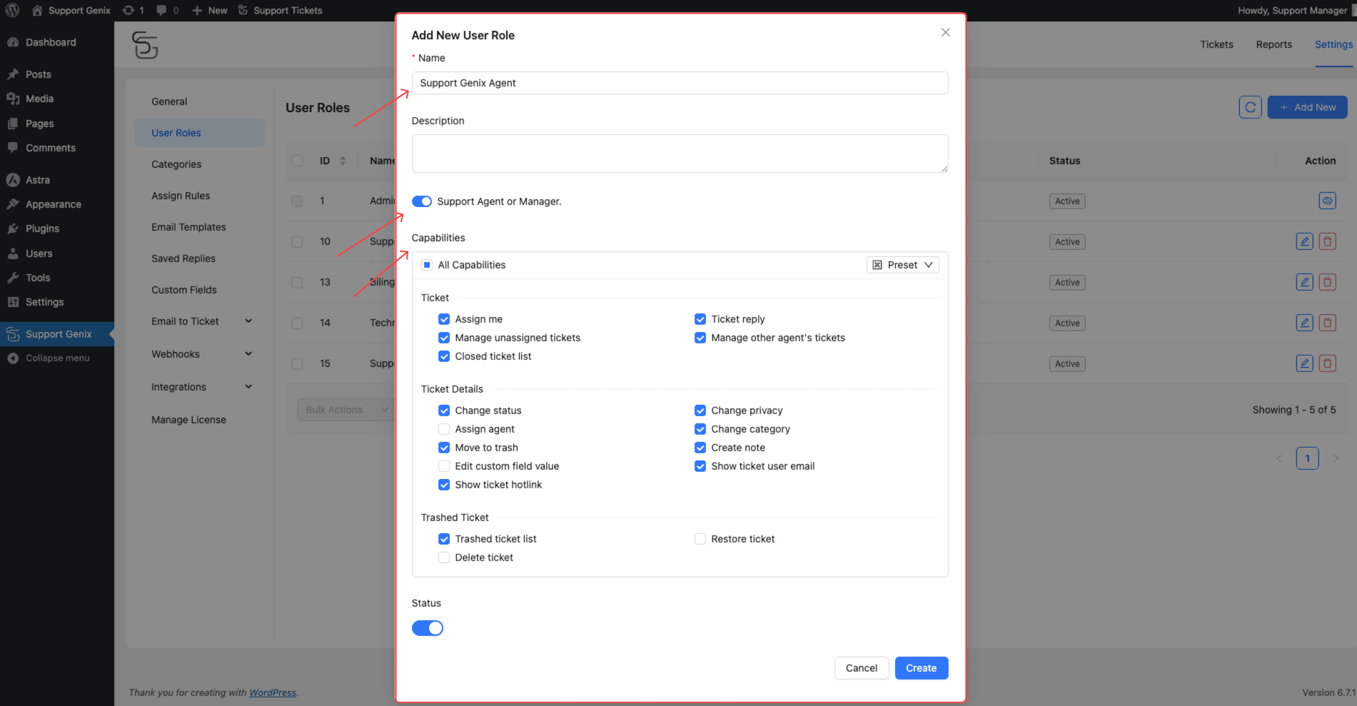 Create and Manage User Roles in Support Genix - Support Genix
