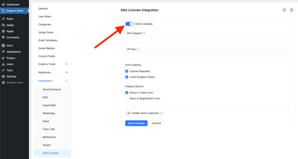 Elite Licenser Integration