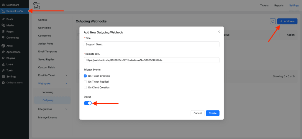 Webhook Setup