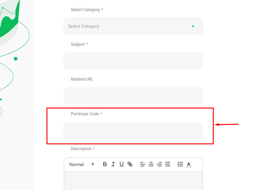  A purchase code field will appear on the ticket/registration form