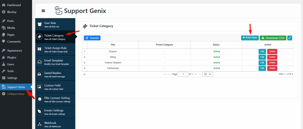 Create Ticket Category