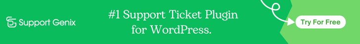 support genix support ticket plugin for wordpress