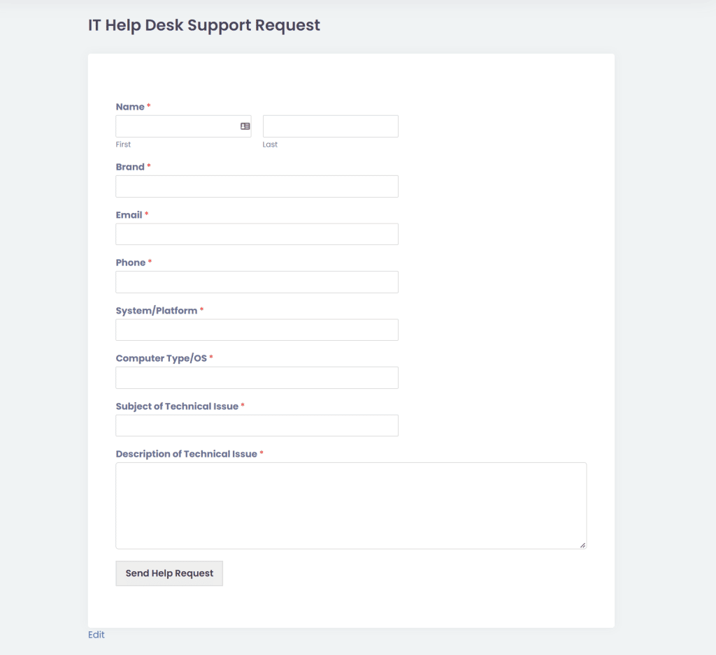 Sample Contact Form