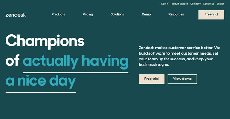 Zendesk customer support software