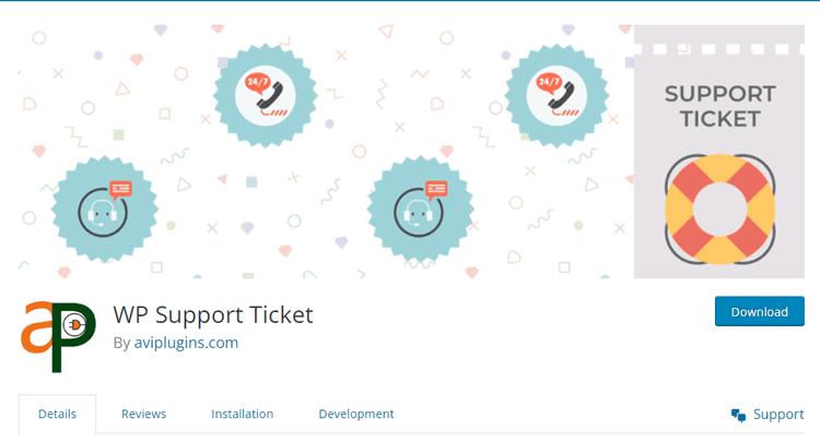 WP Support Ticket