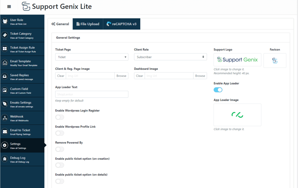 Configure the Settings