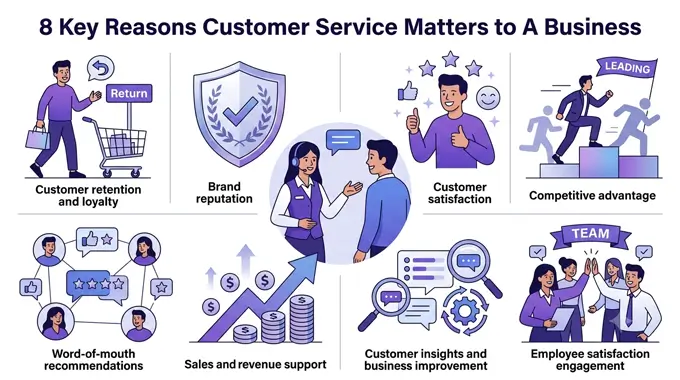 Eight business reasons why customer service matters