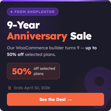 50% off shoplentor 9 year anniversary sale