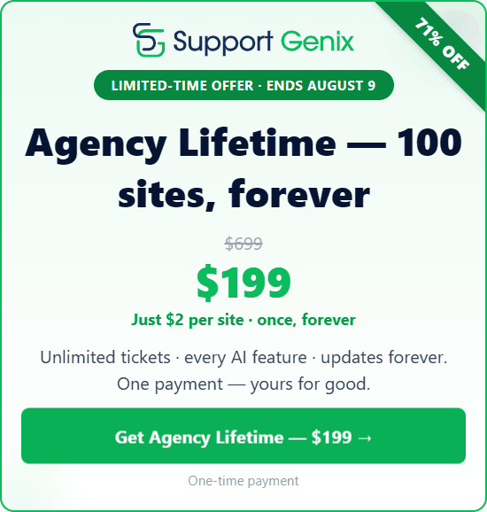 Support Genix Offer