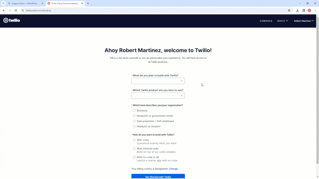 Create Your Twilio Account