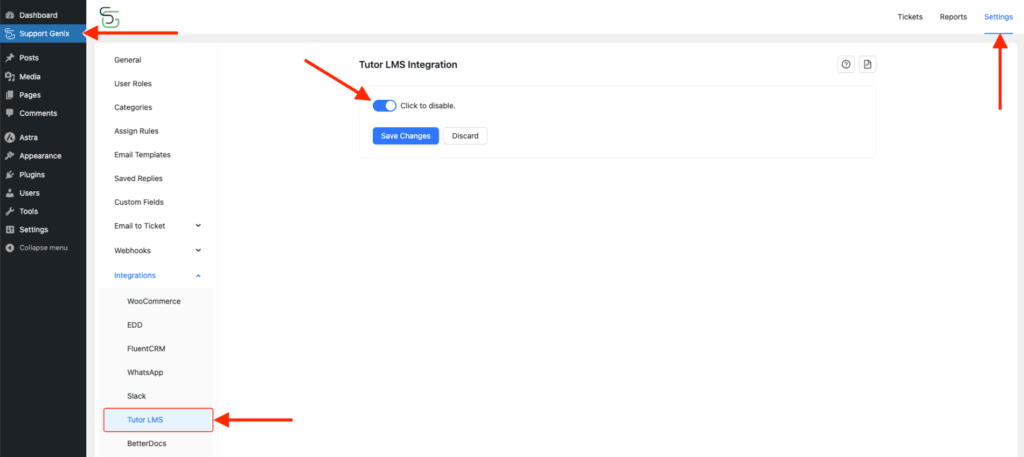 Tutor LMS Integration