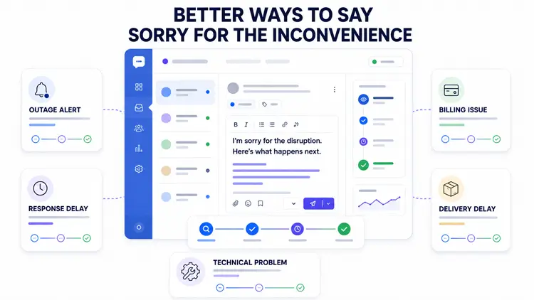 How to Say Sorry for the Inconvenience