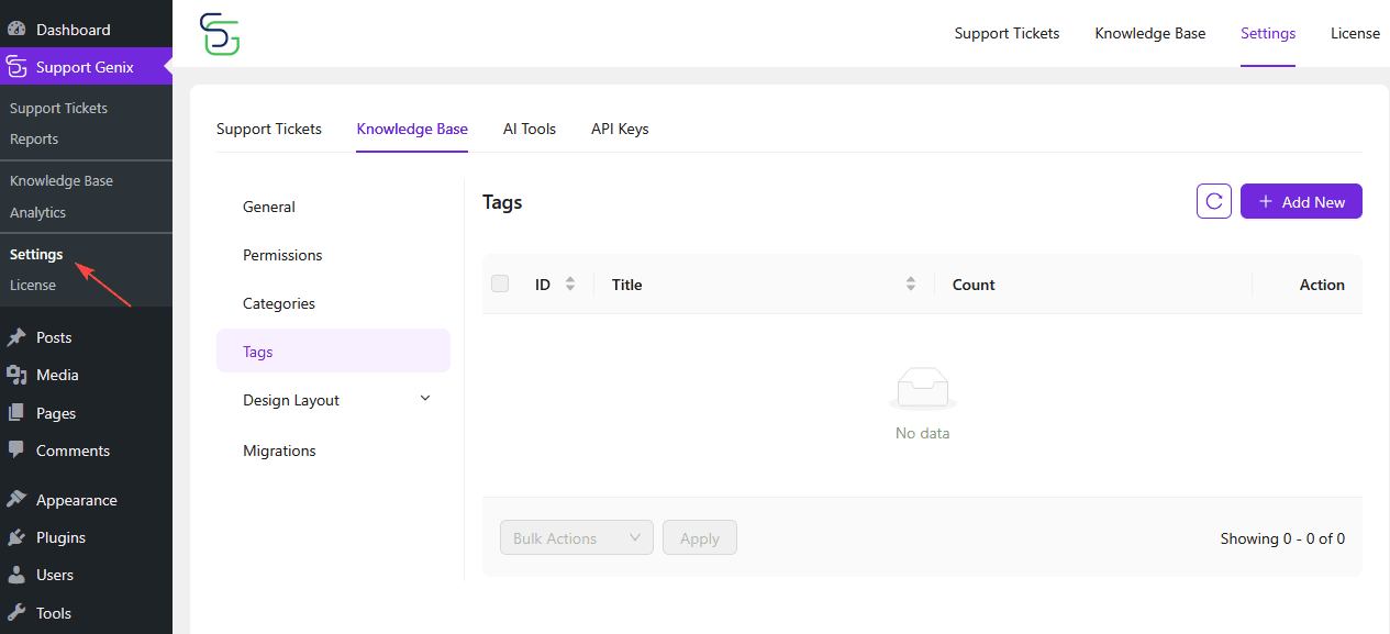 How to Manage Knowledge Base Categories and Tags in Support Genix ...
