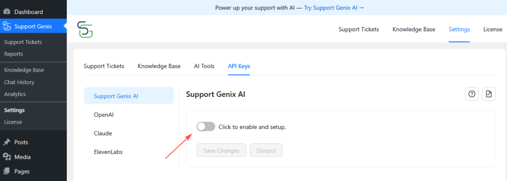 Support Genix AI