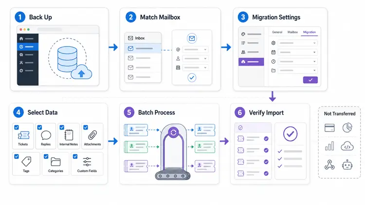 Steps for migrating Fluent Support tickets to Support Genix